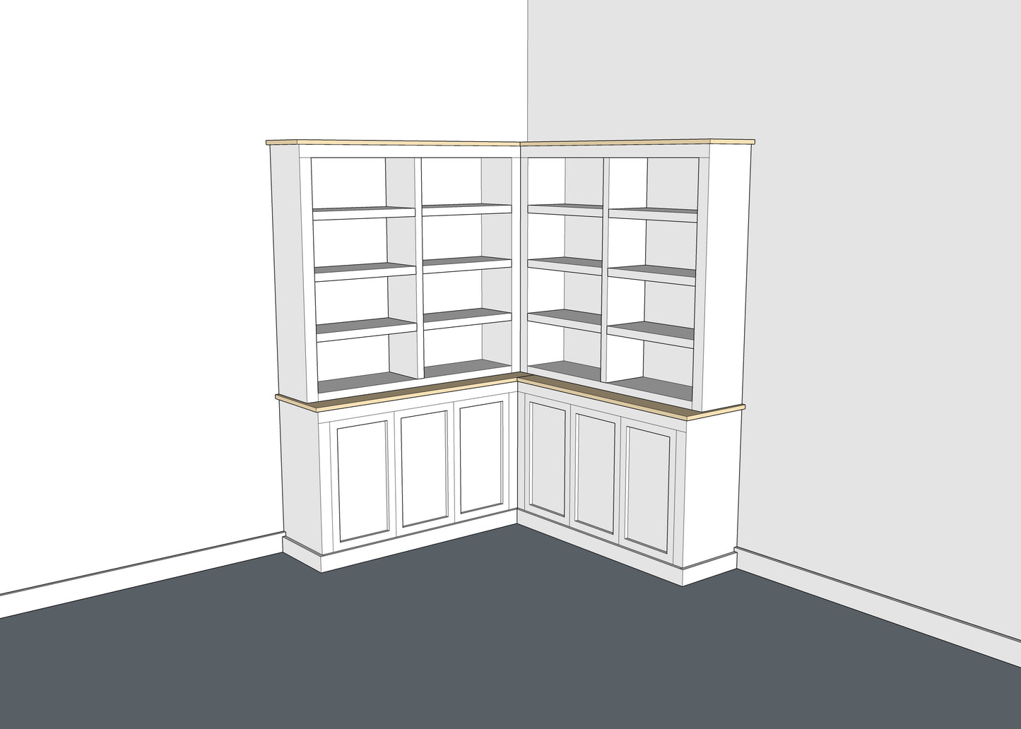 AU1 (Custom Size Hampton Wall Unit)